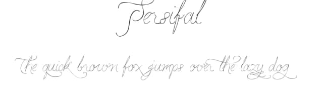 Persifal by Type Sailor — Script Handwritten Font