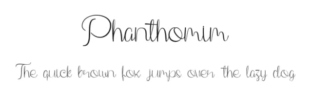 Phanthomim by TSA Creative — Script Handwritten Font