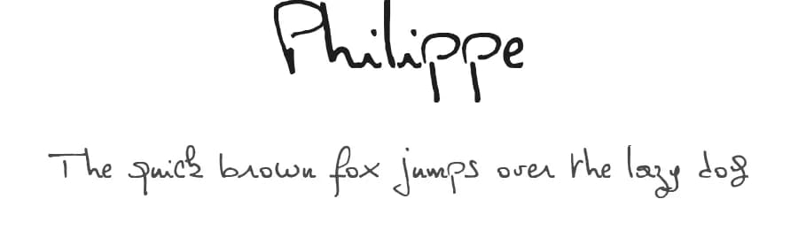 Philippe by philing.net — Script Handwritten Font