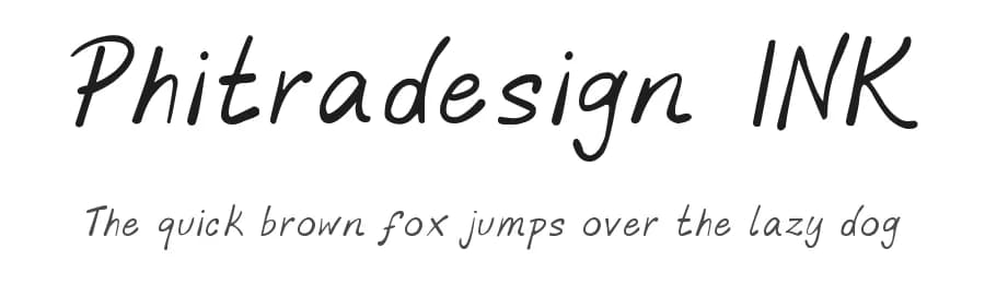 Phitradesign INK by Shaped Fonts — Script Handwritten Font