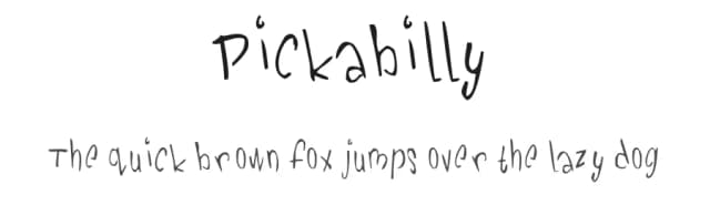 Pickabilly by Uddi Uddi — Script Handwritten Font