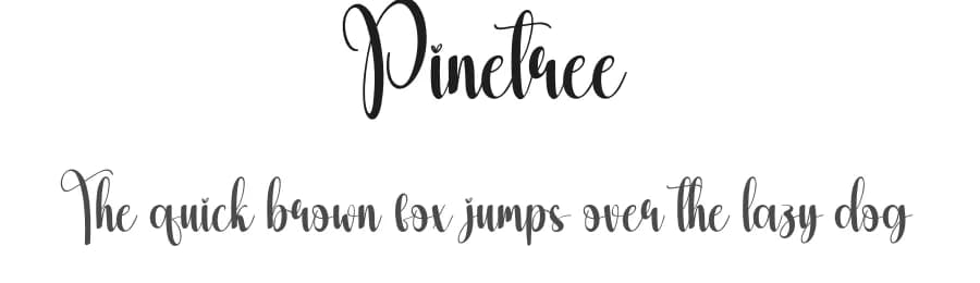 Pinetree by Scratchones — Script Handwritten Font