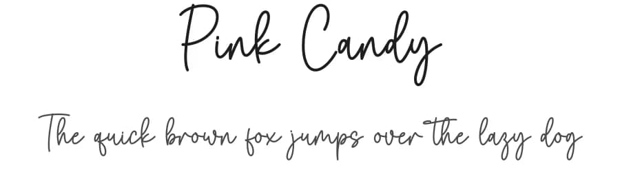 Pink Candy by Wahyu Studio — Script Handwritten Font