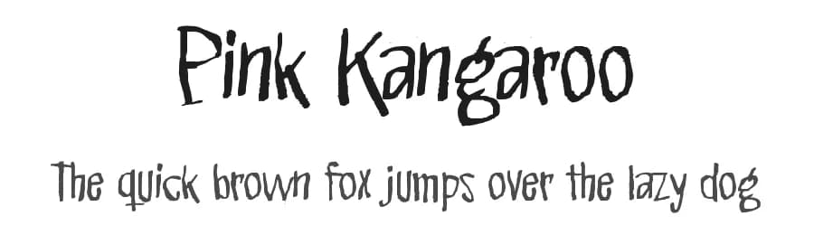 Pink Kangaroo by Juha Korhonen — Script Handwritten Font