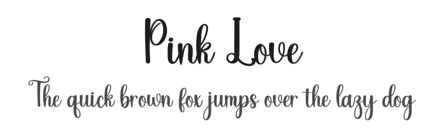 Pink Love by FreshtypeINK — Script Handwritten Font