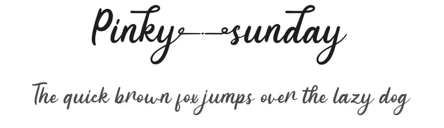 Pinky Sunday by Attype Studio — Script Handwritten Font