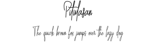 Pitulasan by Ishmael Studio — Script Handwritten Font