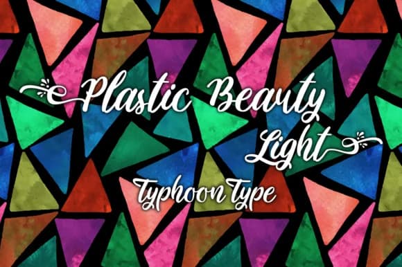 Plastic Beauty Light Font by Typhoon Type™ — Script Handwritten Font