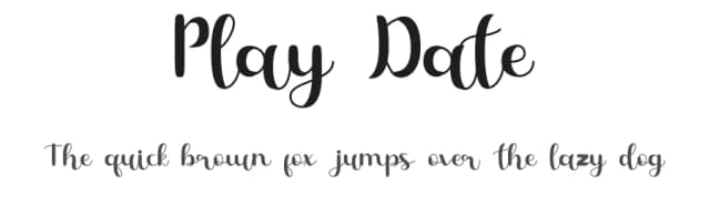 Play Date by Faris Graphic Art — Script Handwritten Font
