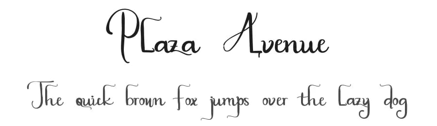 Plaza Avenue by Edric Studio — Script Handwritten Font