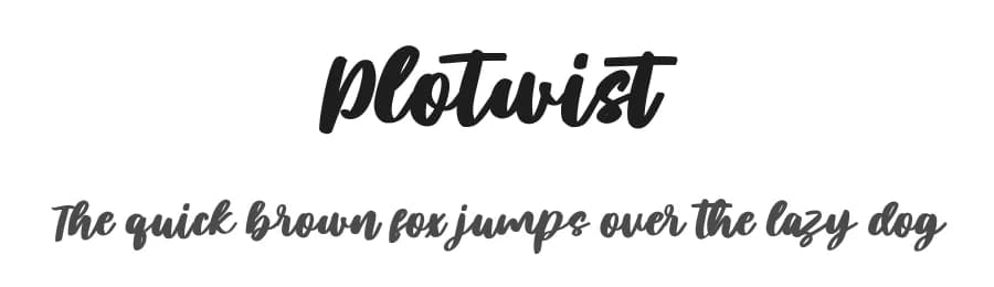 Plotwist by Maulana Creative — Script Handwritten Font