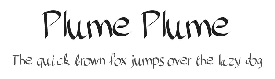 Plume Plume by Gaelleing — Script Handwritten Font