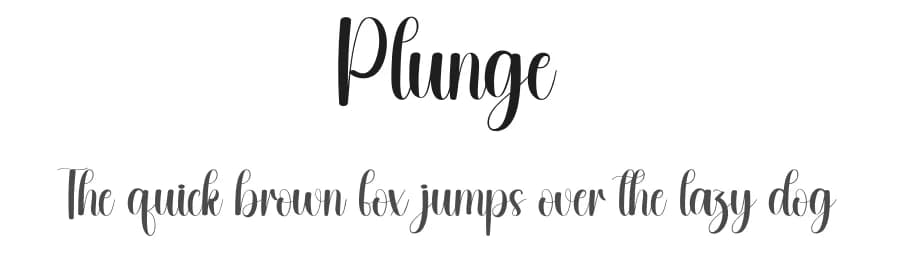 Plunge by Andi Moz — Script Handwritten Font