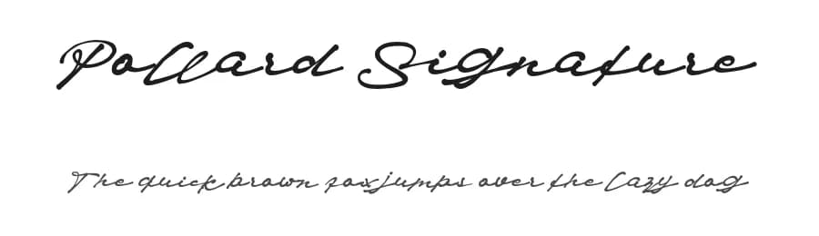 Pollard Signature by SSI.Scraps — Script Handwritten Font