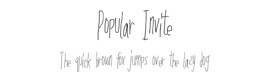 Popular Invite by Xerographer Fonts — Script Handwritten Font