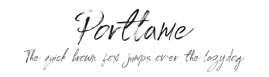 Portlame by Nuun Design — Script Handwritten Font