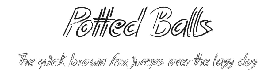 Potted Balls by JSH creates — Script Handwritten Font