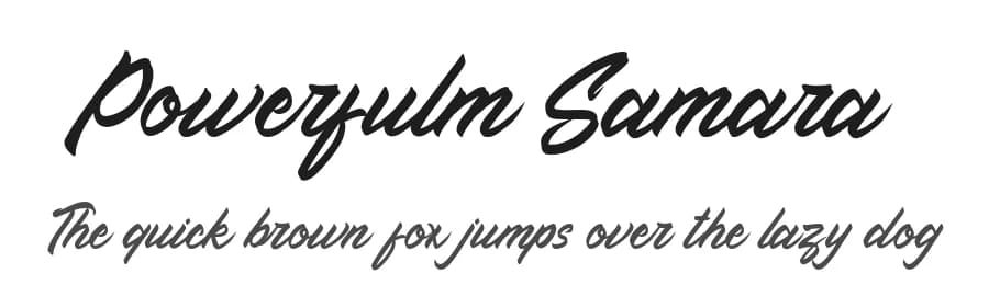 Powerfulm Samara by Endeavour Studio — Script Handwritten Font