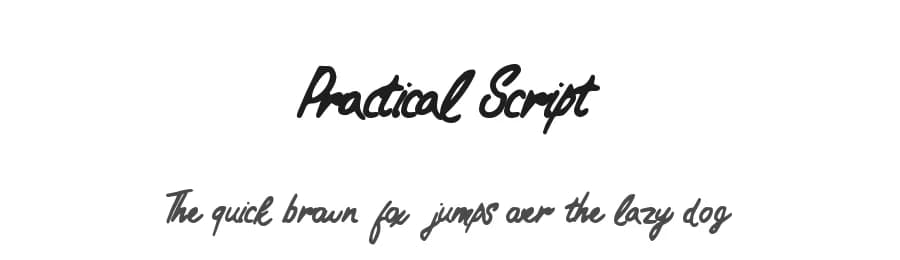 Practical Script by Xerographer Fonts — Script Handwritten Font