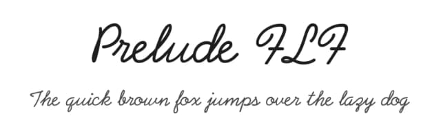 Prelude FLF by Casady & Greene — Script Handwritten Font