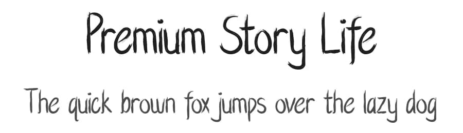 Premium Story Life by Febryl Arully — Script Handwritten Font