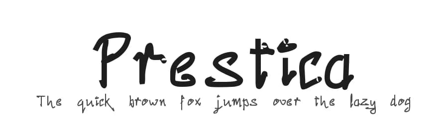 Prestica by Nevi A — Script Handwritten Font