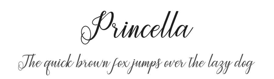 Princella by Amarlettering - Takiy — Script Handwritten Font