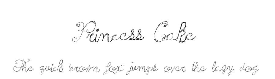 Princess Cake by Xerographer Fonts — Script Handwritten Font