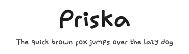 Priska by Jetsmax Studio — Script Handwritten Font