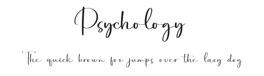 Psychology by FreshtypeINK — Script Handwritten Font