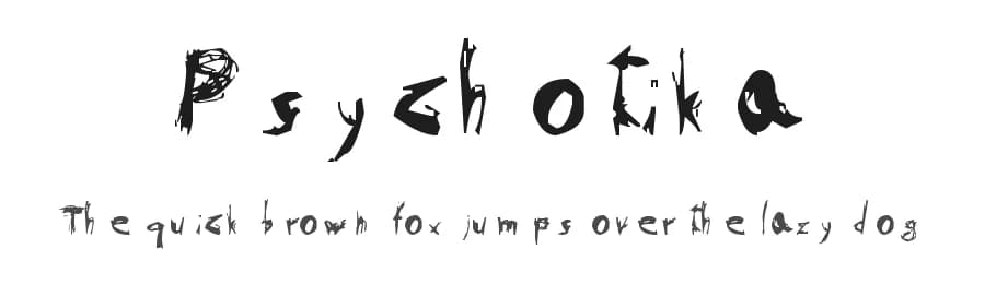 Psychotika by TheDarkRequieM — Script Handwritten Font