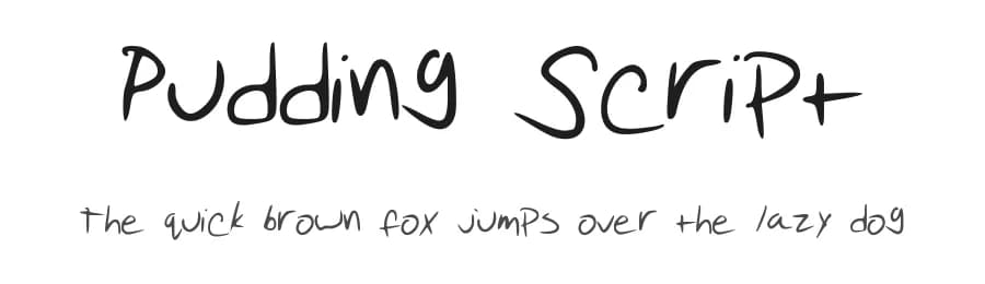 Pudding Script by Allison Smith — Script Handwritten Font