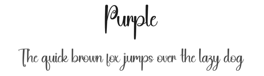 Purple by Andi Moz — Script Handwritten Font