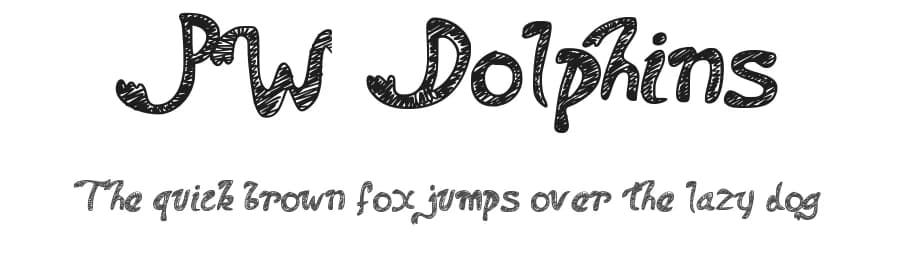 PW Dolphins by Peax Webdesign — Script Handwritten Font