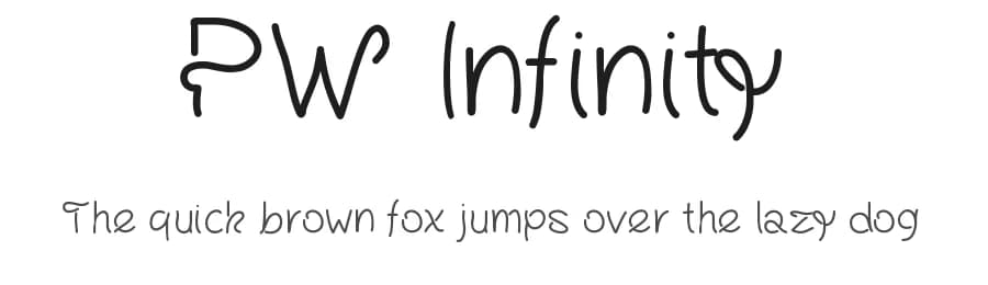 PW Infinity by Peax Webdesign — Script Handwritten Font