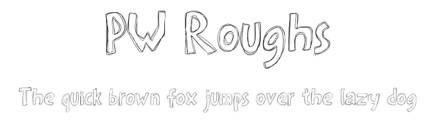 PW Roughs by Peax Webdesign — Script Handwritten Font