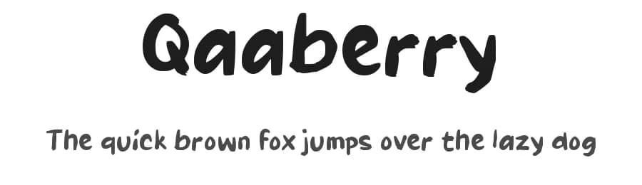 Qaaberry by wepfont.com — Script Handwritten Font