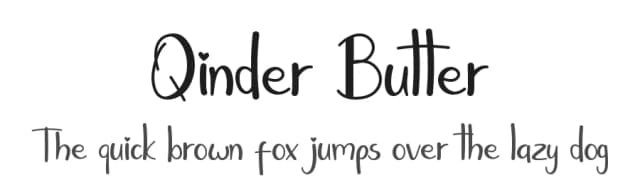 Qinder Butter by Hadjar Creative — Script Handwritten Font
