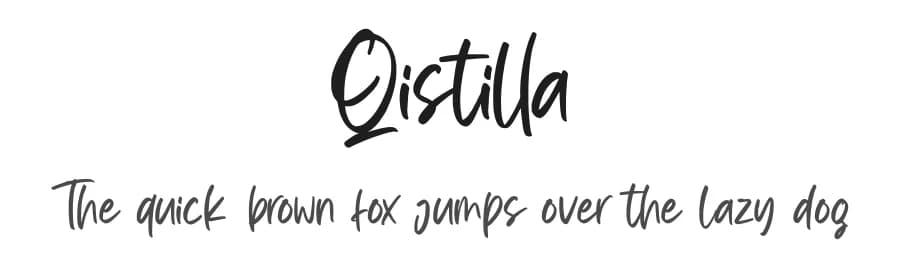 Qistilla by Ditatype — Script Handwritten Font