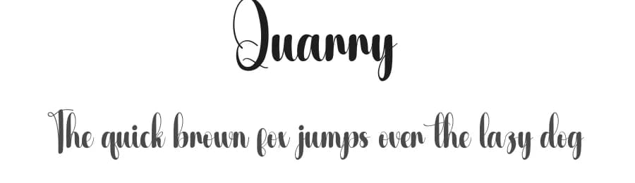 Quarry by Andi Moz — Script Handwritten Font