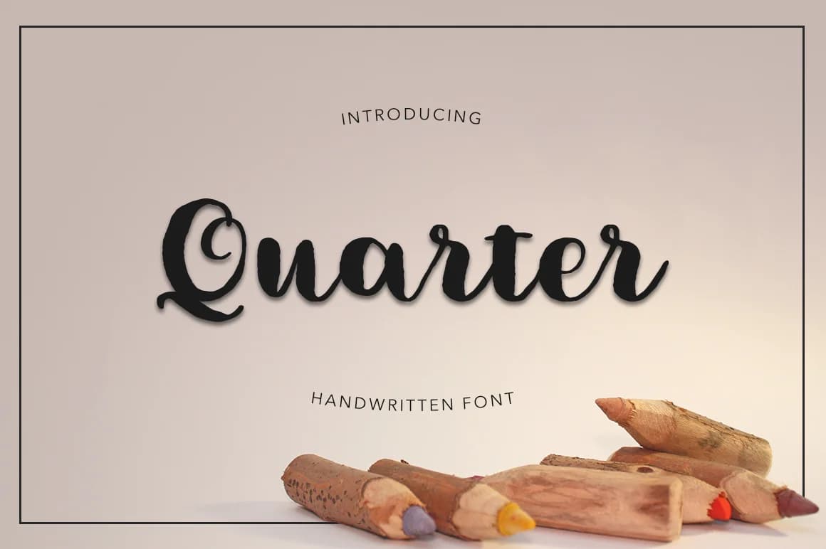 Quarter Font by Pasha Larin — Script Handwritten Font