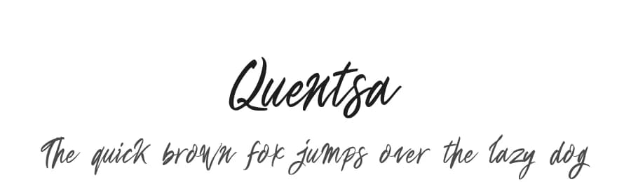 Quentsa by Mindtype Co. — Script Handwritten Font