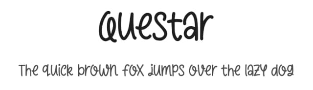 Questar by Typefactoryco — Script Handwritten Font