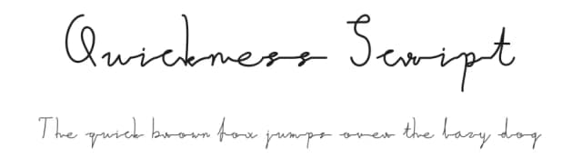 Quickness Script by Grafemars — Script Handwritten Font