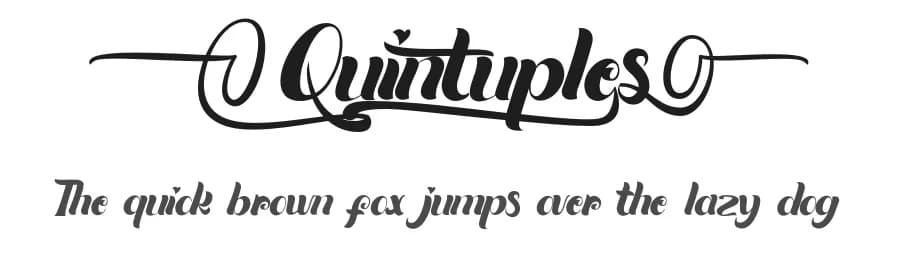 Quintuples by SSI.Scraps — Script Handwritten Font