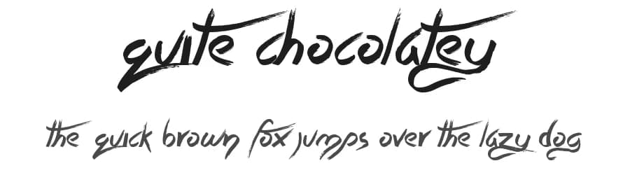 Quite Chocolatey by JSH creates — Script Handwritten Font