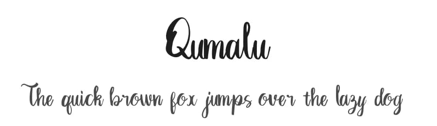 Qumalu by Lettering Mom — Script Handwritten Font