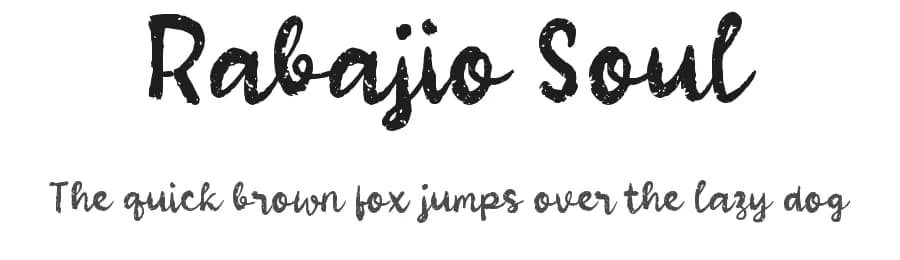 Rabajio Soul by wepfont.com — Script Handwritten Font