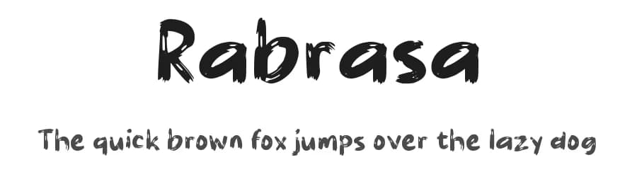 Rabrasa by wepfont.com — Script Handwritten Font