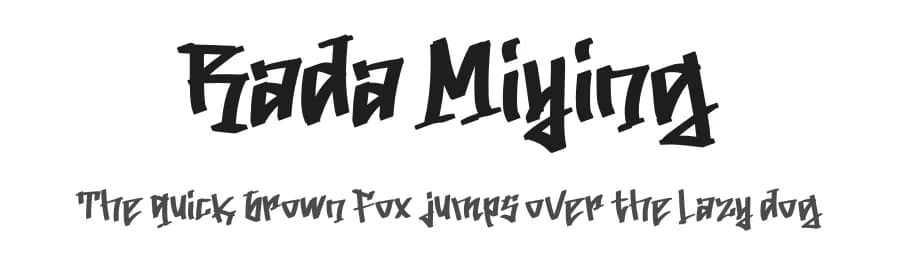 Rada Miying by selawetype β Script Handwritten Font